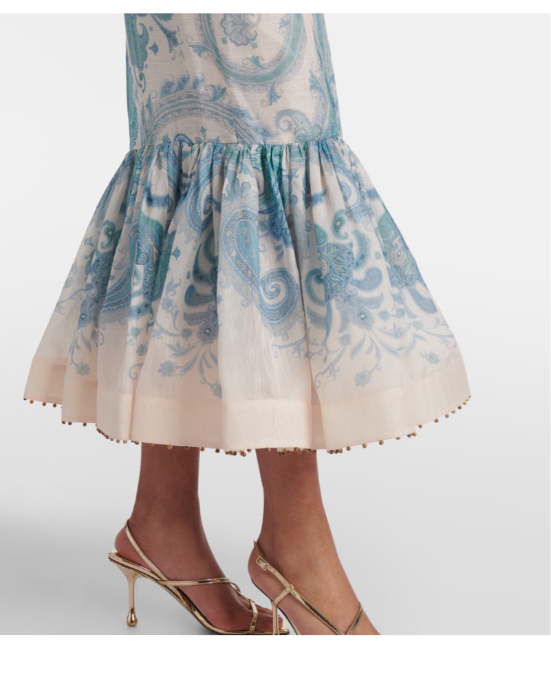 blue tween dresses Navy Stephanie Paisley UPF50+ Drawstring Dress