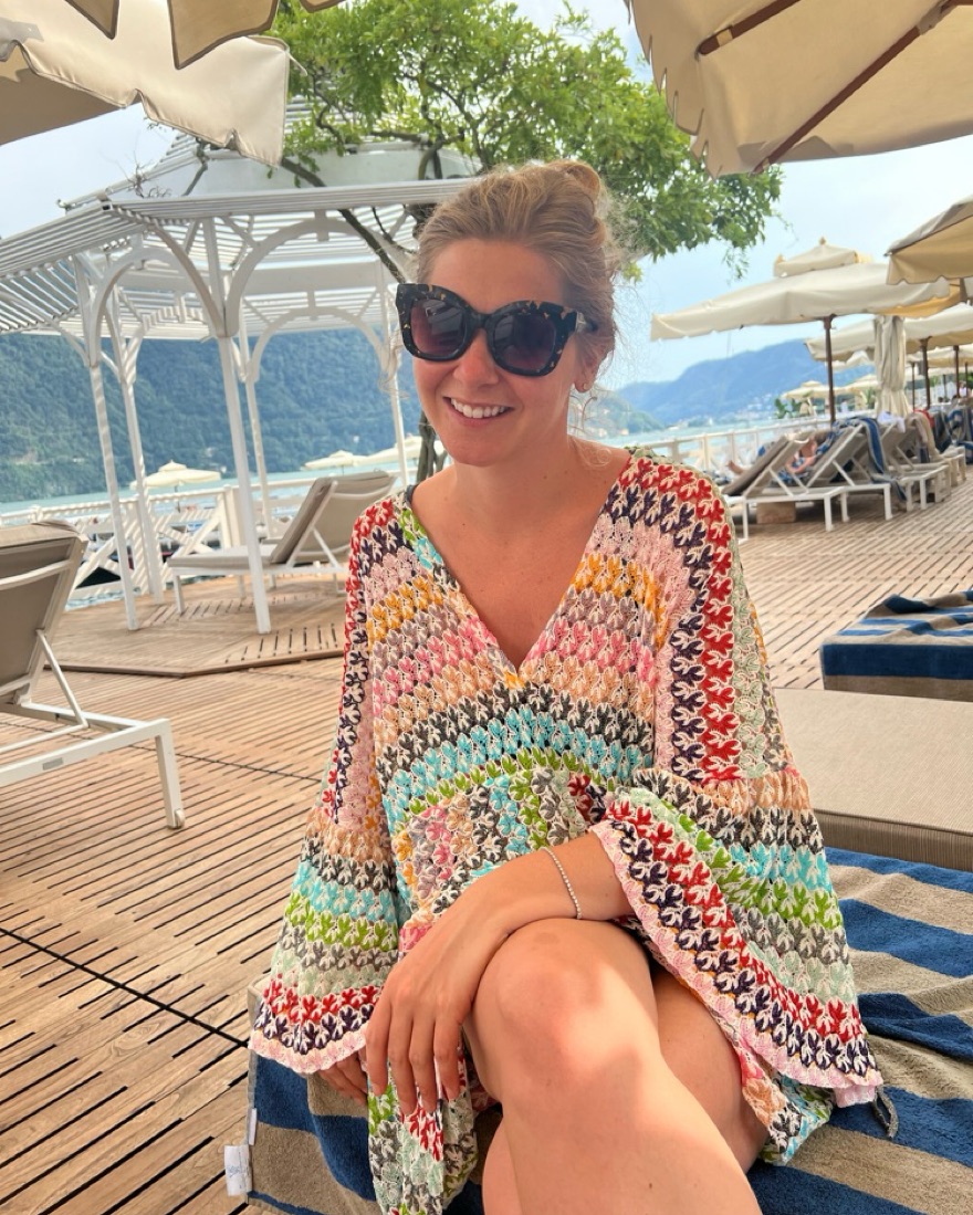 【Missoni Mare】 Crochetビーチ cover-up MISSONI Mare striped metallic crochet-knit coverup | NET-A