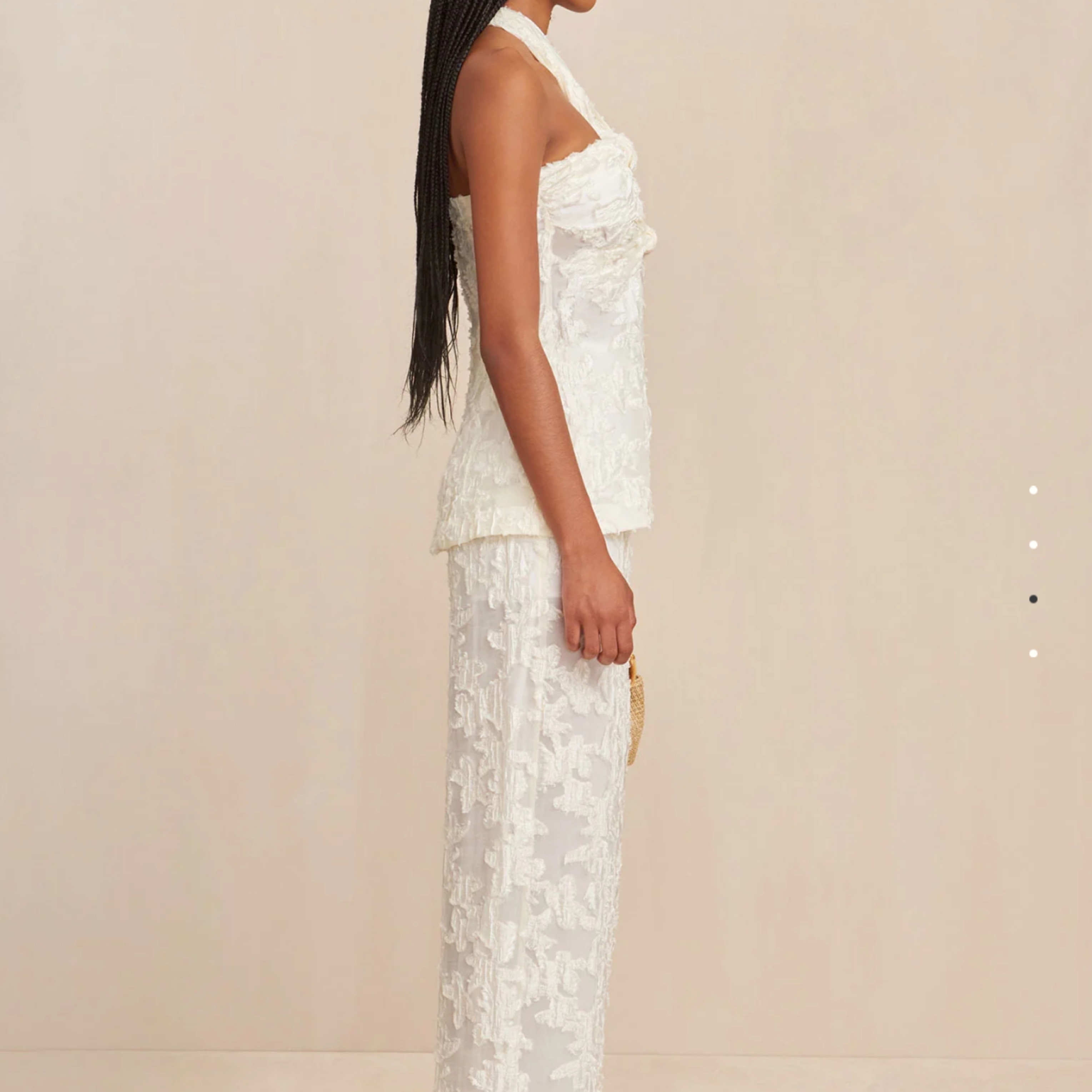 2児ママ　グラント　テラミーシーツとピローカバー　2セット28000円 Cult Gaia White Matching 2-Piece Set by Cult Gaia - Pickle
