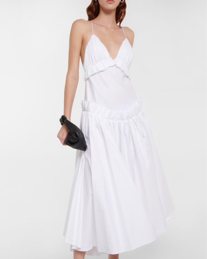 KHAITE Adrina White Dress by KHAITE - Pickle