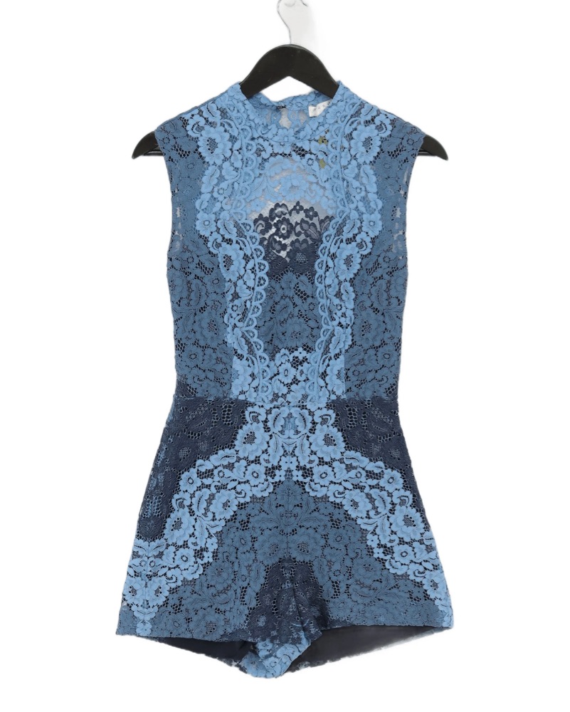 royal blue lace bodycon dress from the retailer roman originals Aphrodyte Lace Maxi Dress | Navy | Womens main image 1