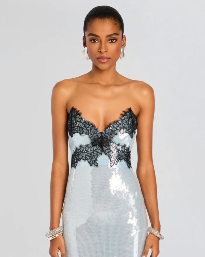 blue and black dress ellen Ellen Maxi Dress main image 0
