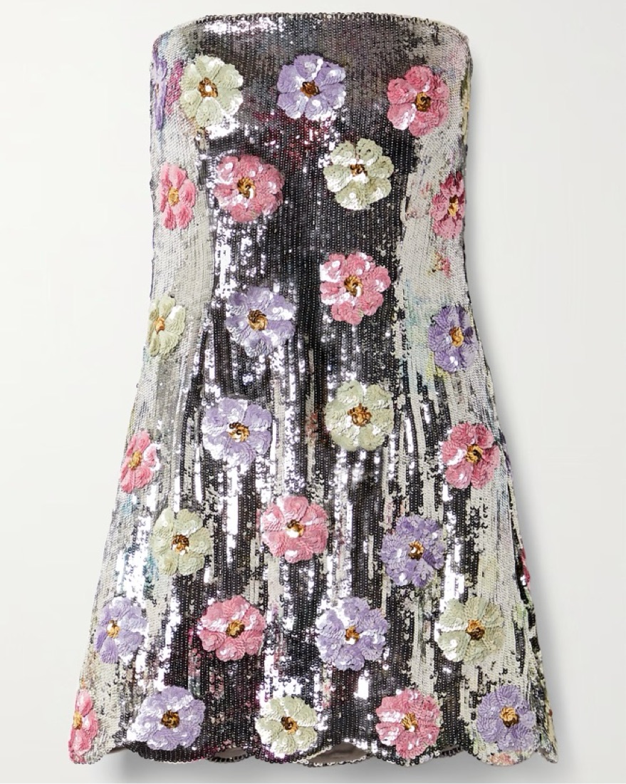 brandon maxwell sequin dress Brandon Maxwell Liquid Sequin Open-back Dip-dye Gown In Solid Blush