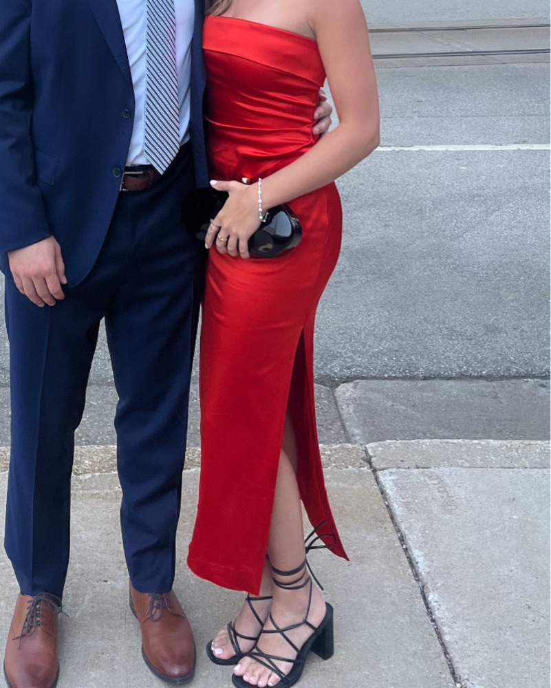 Red aritzia Satin Dress by Aritzia - Pickle