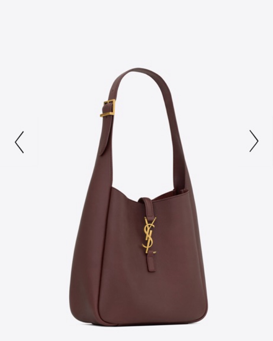 YSL LE 5 À 7 SUPPLE SMALL in BURGUNDY | Pickle