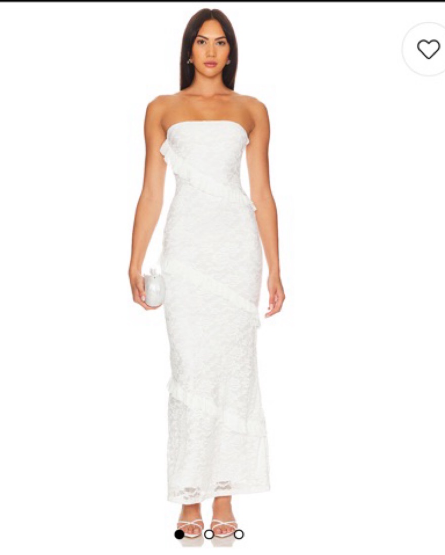 cindra maxi dress Cindra Couture Bandeau 3D Bows Maxi Dress  MEAN BLVD