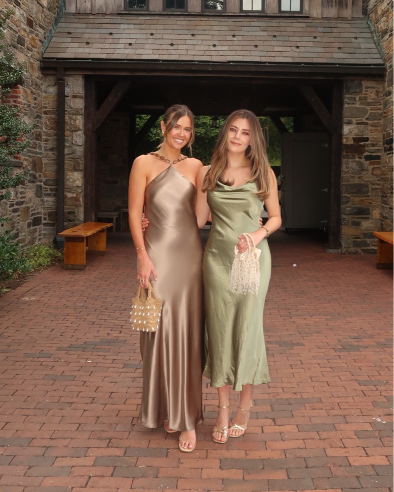 reformation green bridesmaid dress Reformation Oren Silk Dress in Green
