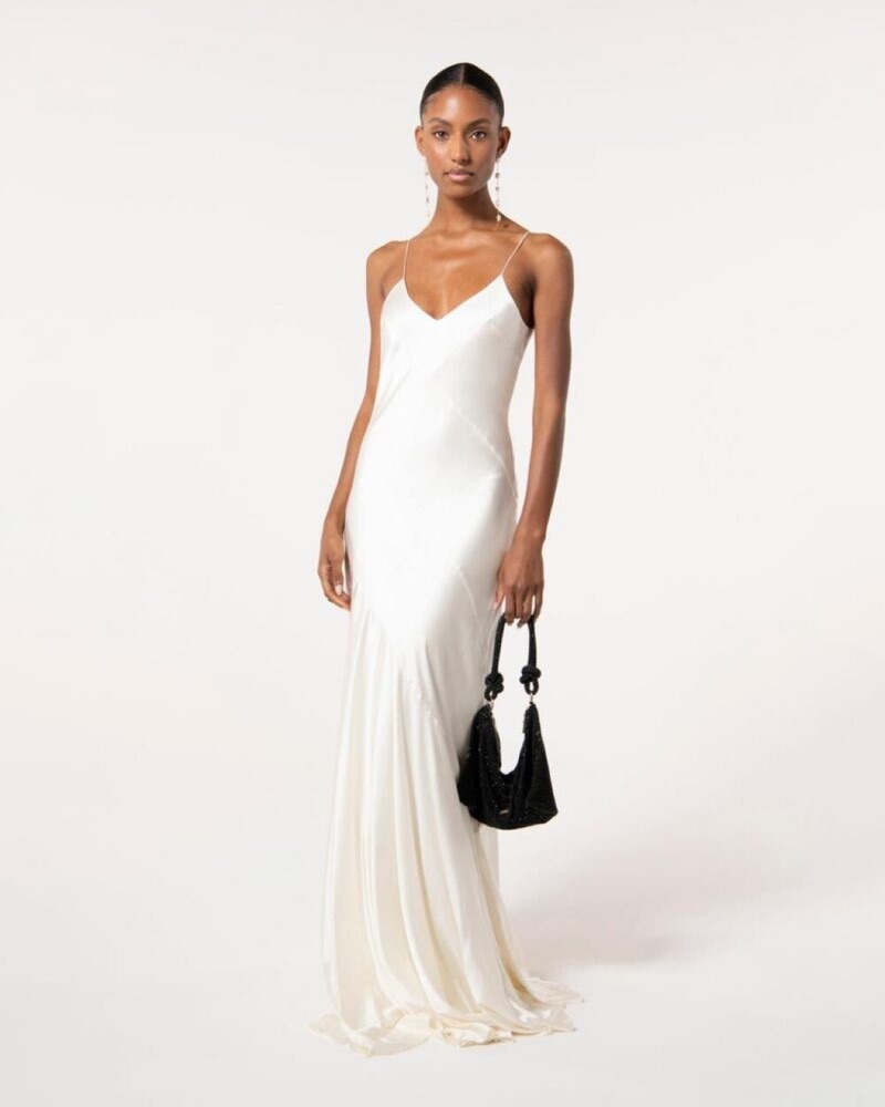 Cult Gaia Crissy Gown in Ivory by Cult Gaia - Pickle