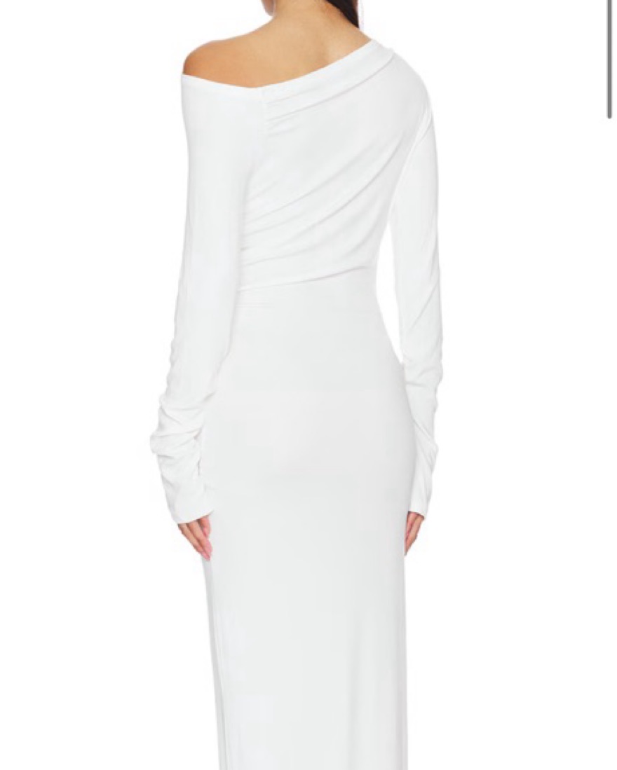 long sleeve midi black dress Ulla Johnson