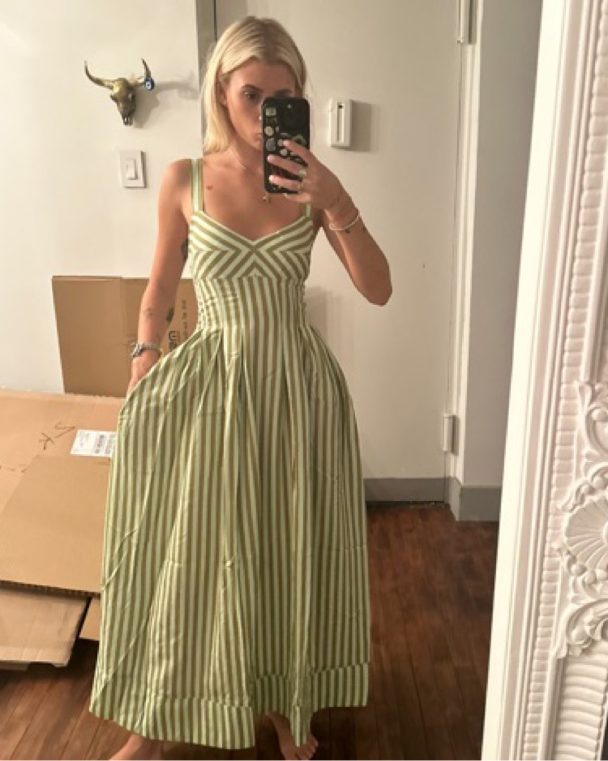 La Ligne Madeleine Dress by Reformation - Pickle