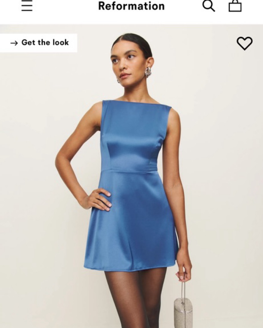 Zenni Satin Dress by Reformation - Pickle