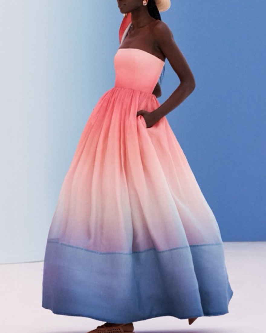Zimmermann Pink Postcard Ombre Dress by Zimmermann - Pickle