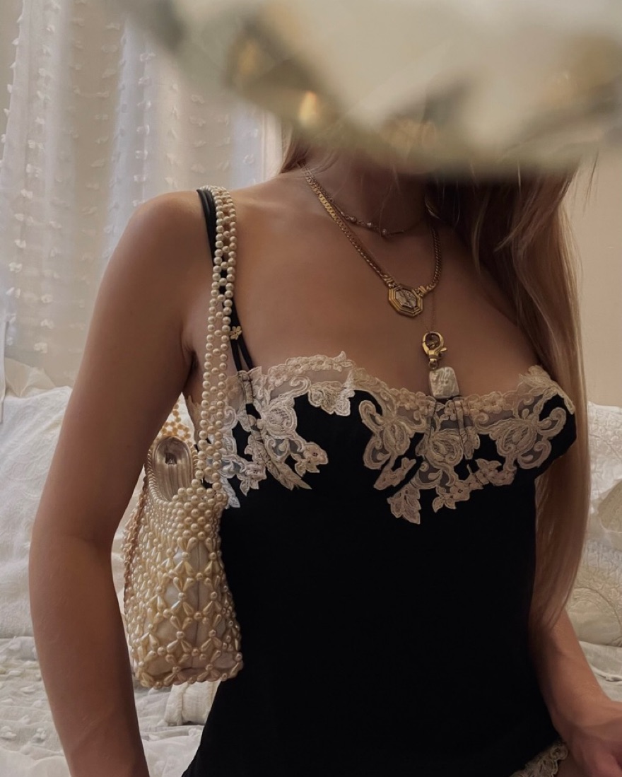 Vintage La Perla Silk Slip Dress by Mirror Palais - Pickle