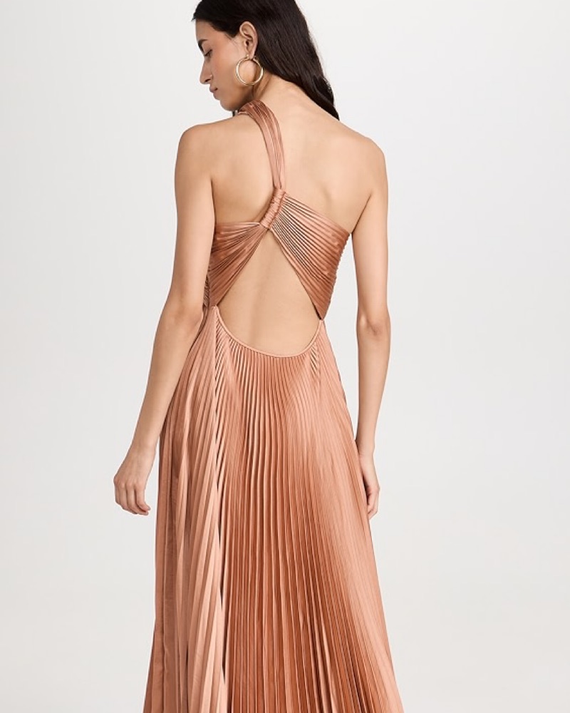 アッカ 25th ドレスゴム A.L.C. Nessa Gown in Torta by ALC - Pickle