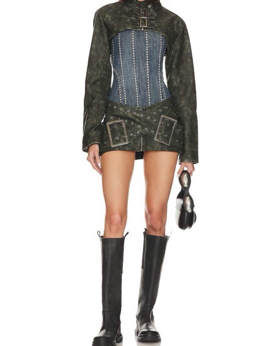 Jaded London Assassin Micro Mini Skirt by Jaded London - Pickle