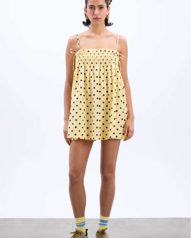 mini dress self portrait Self-Portrait 'Cream Boucle Bow Detail Mini' Dress