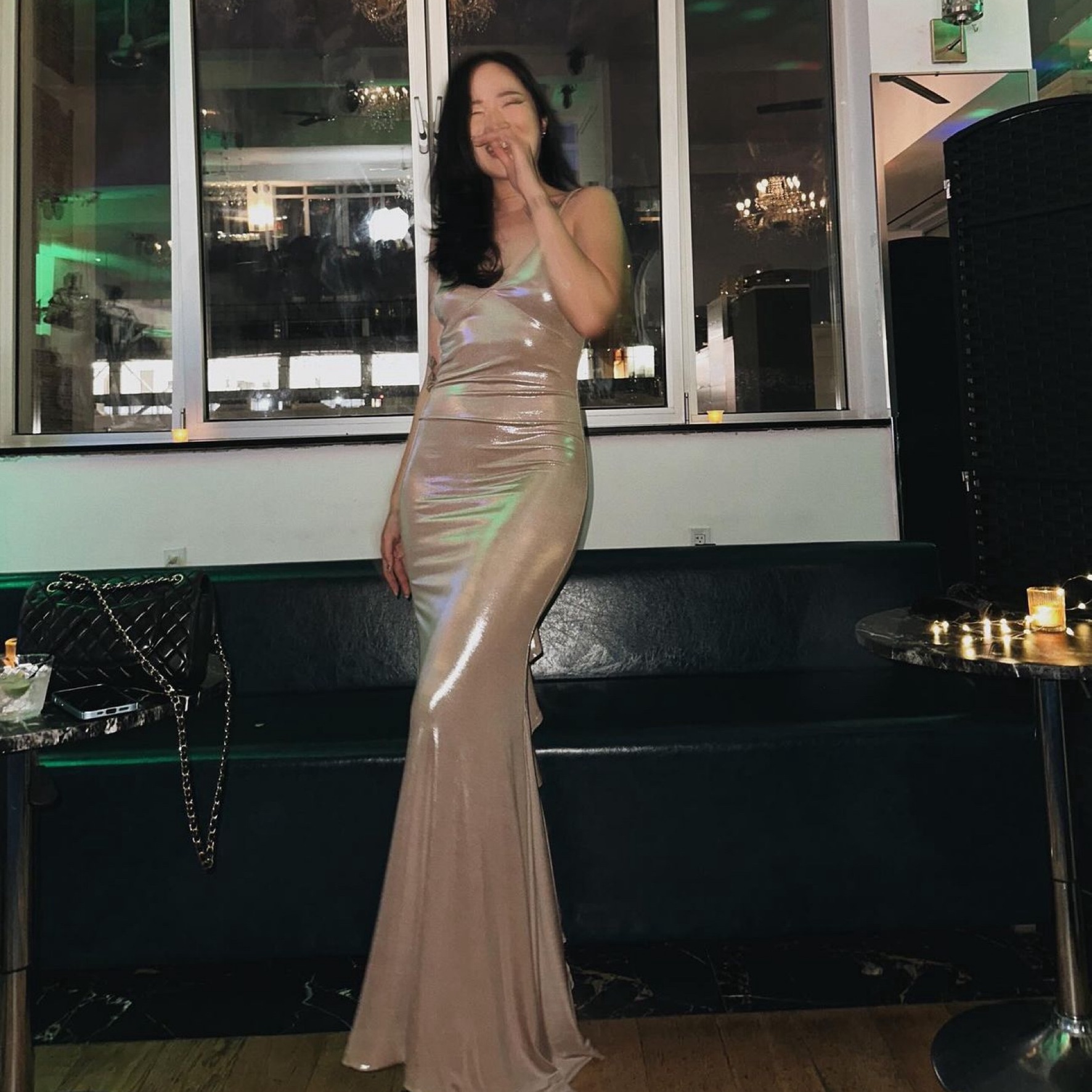 Club L London Gold Metallic Maxi Dress by Club L London - Pickle