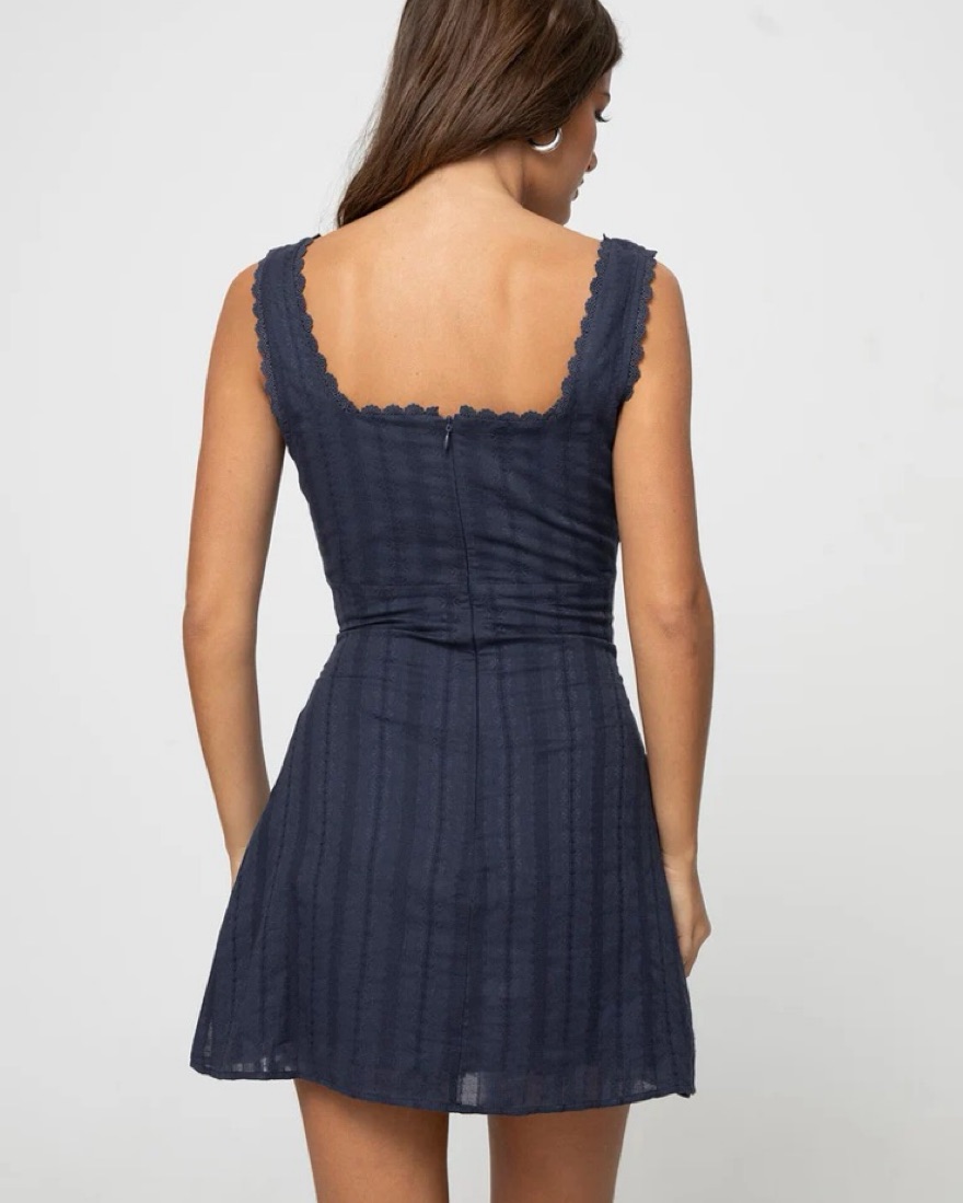 Princess Polly Dasha Mini Dress In Navy by Princess Polly - Pickle