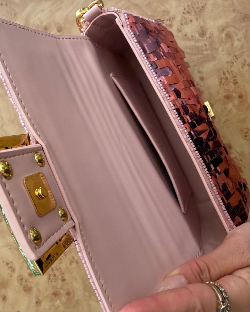 fedi Baguette Pink Sequin by Fendi - Pickle