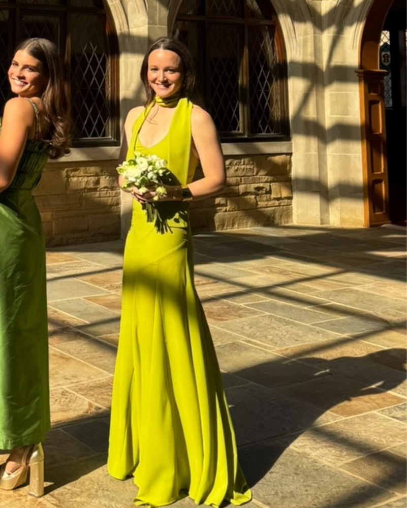 Siedres Moda Exclusive Raye Green Dress by SIEDRES - Pickle