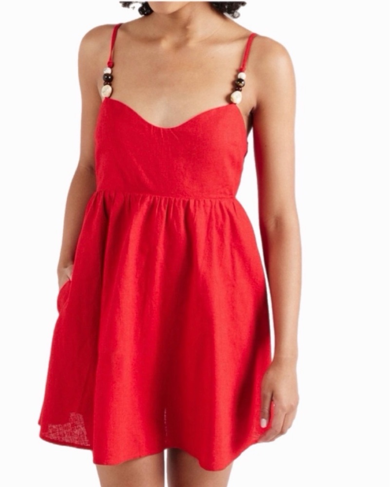 Abercrombie & Fitch Beaded Babydoll Dres by Abercrombie and Fitch - Pickle
