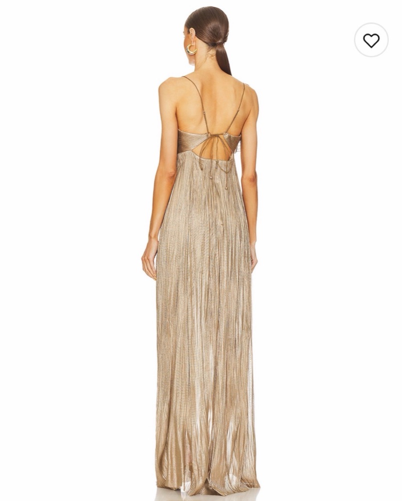 Mabel Gown Bronze Jade Maria Lucia Hohan by Maria Lucia Hohan - Pickle