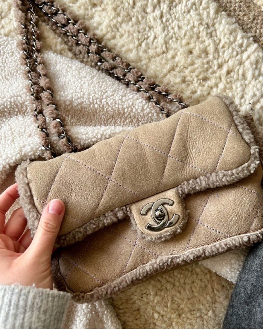 Chanel sherpa bag sale