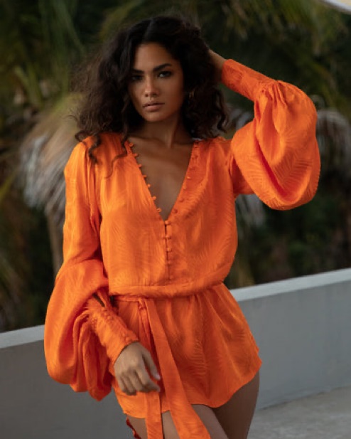 harlequin dress orange HARLEQUIN DRESS