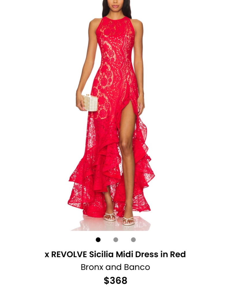 revolve red midi dress x REVOLVE Sicilia Midi Dress in Red by Bronx And Banco