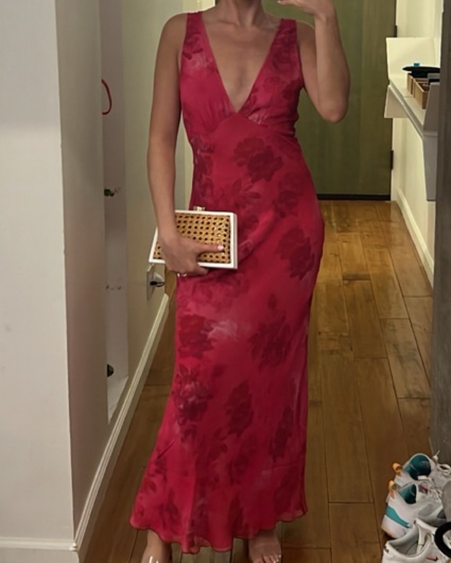 realisation par the marie silk midi dress REALISATION PAR