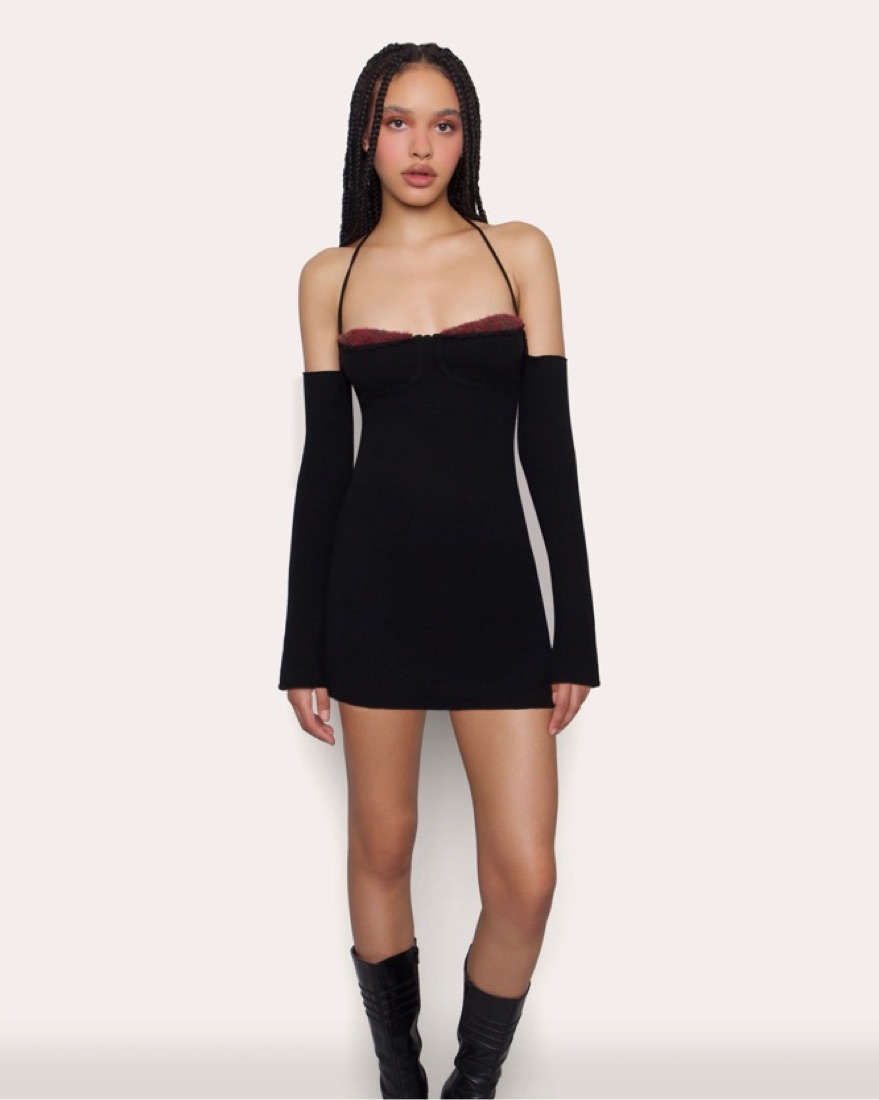andmary アンドマリー Demi knit mini dress ANDMARY】Demi knit mini dress