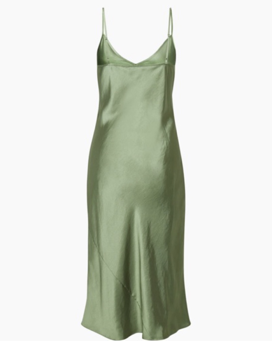 Aritzia Only Slip Midi Dress Sage Green by Aritzia - Pickle
