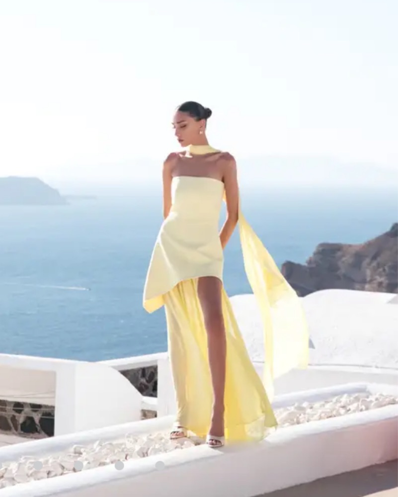 Matters Store Monaco Butter Yellow Dress by Matters Store - Pickle