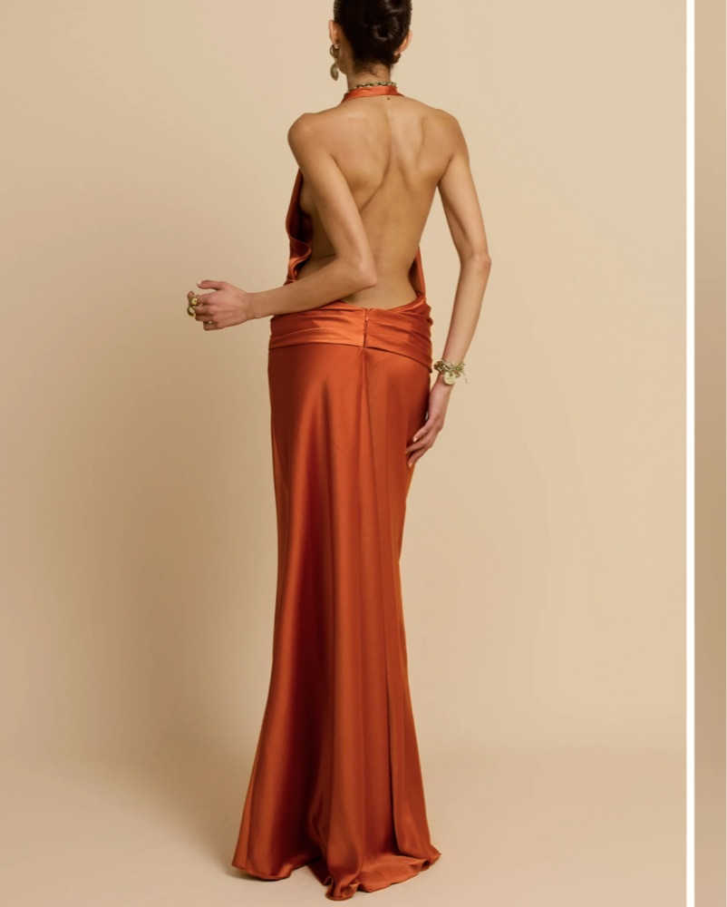 akela maxi dress rust FRANCESCA DRESS RUST by ARCINA ORI