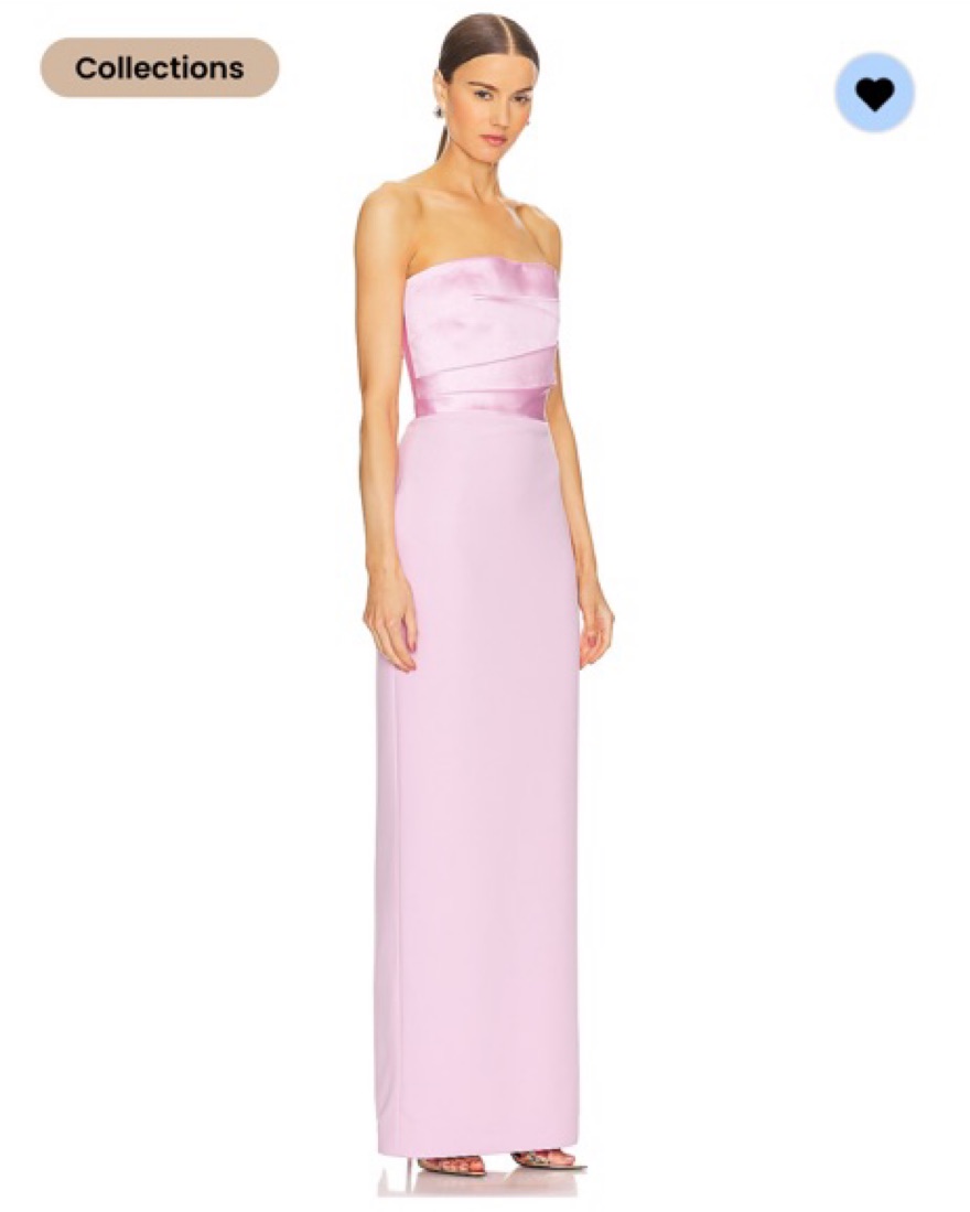 Afra Solace london Maxi Gown In Blush | Pickle
