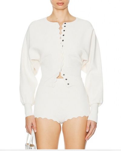 Helsa Cardigan Sweater Ivory Sz Small by Helsa | Pickle