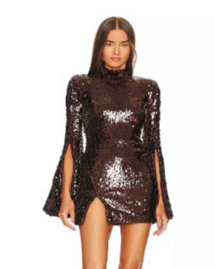 Revolve Brown Sequin Dress by Revolve - Pickle