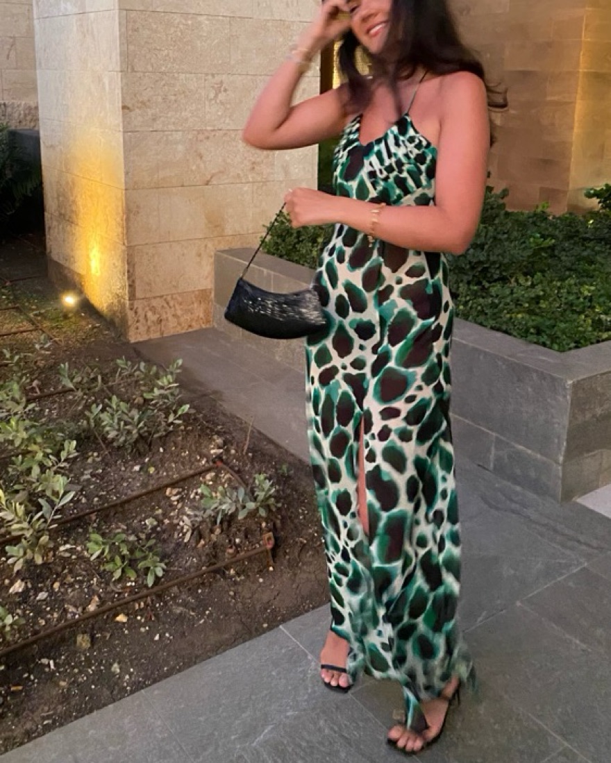 green dress with leopards on it Give Your All Green Leopard Dress – Shop the Mint main image 0
