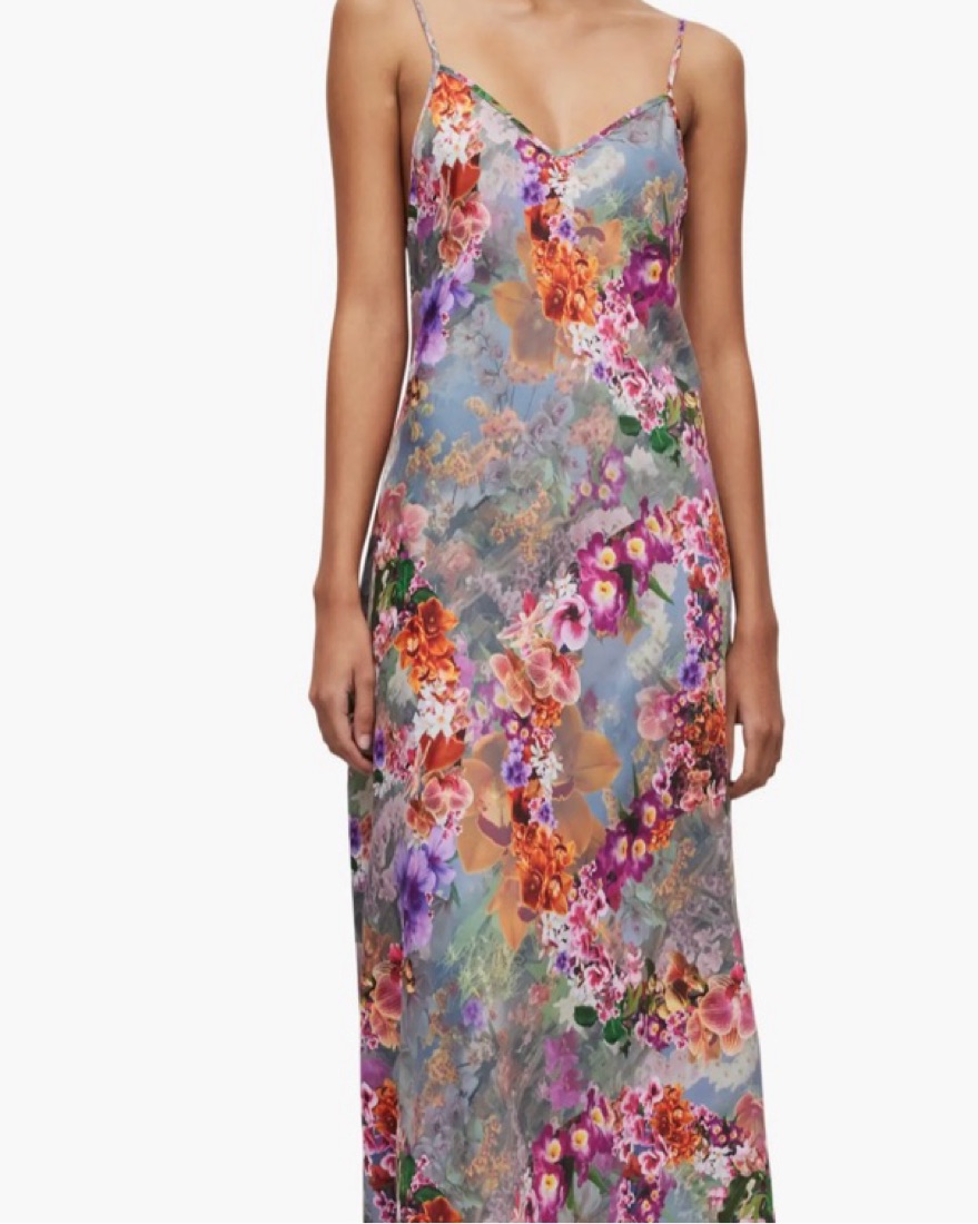 all saints purple dress All Saints Lilac Purple Long Slip Dress Women's Large