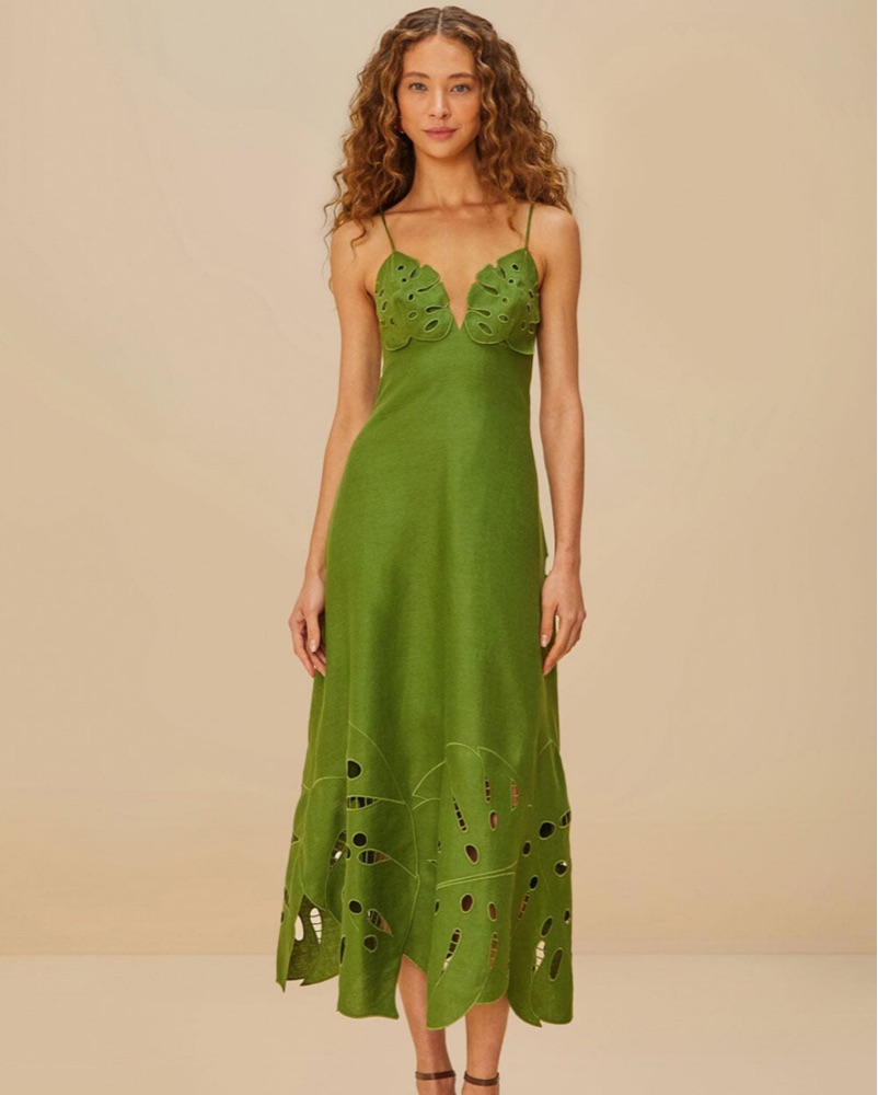 Farm Rio Monstera Dress by Farm Rio - Pickle