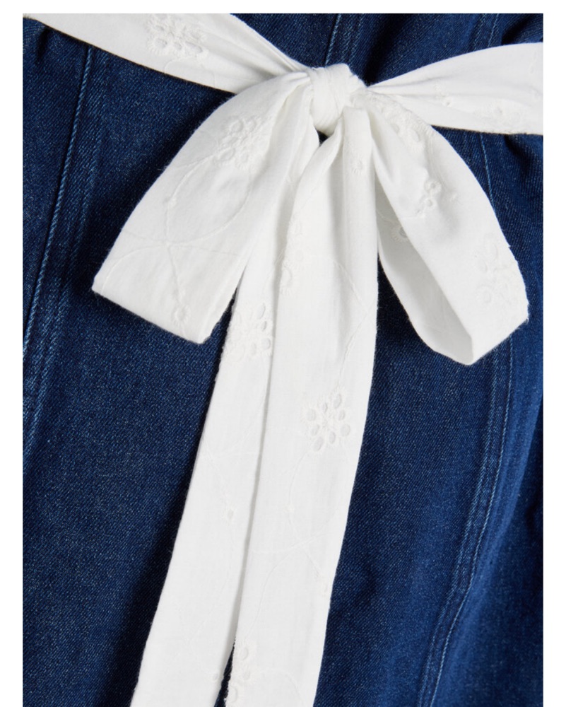 adrienna dress in denim fait par foutch ADRIENNA DRESS