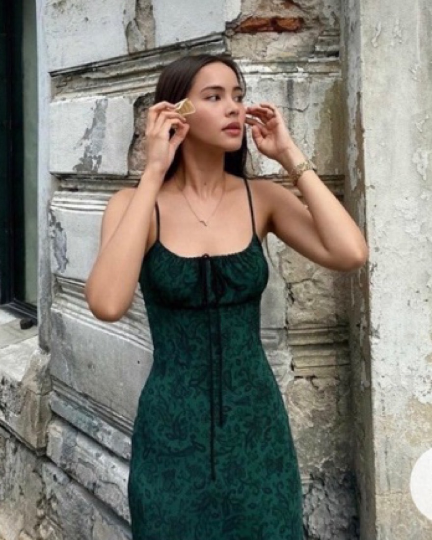 realization par dress Realisation's Famous Gia Has Made a Fashionable Return Invisible zipper at the side Discover the Stunning Gia Dress