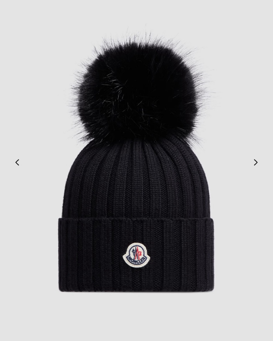 ★【MONCLER】Berretto in lana con pompon★ウールニット帽 Wool Beanie with Pom Pom – Snowsport