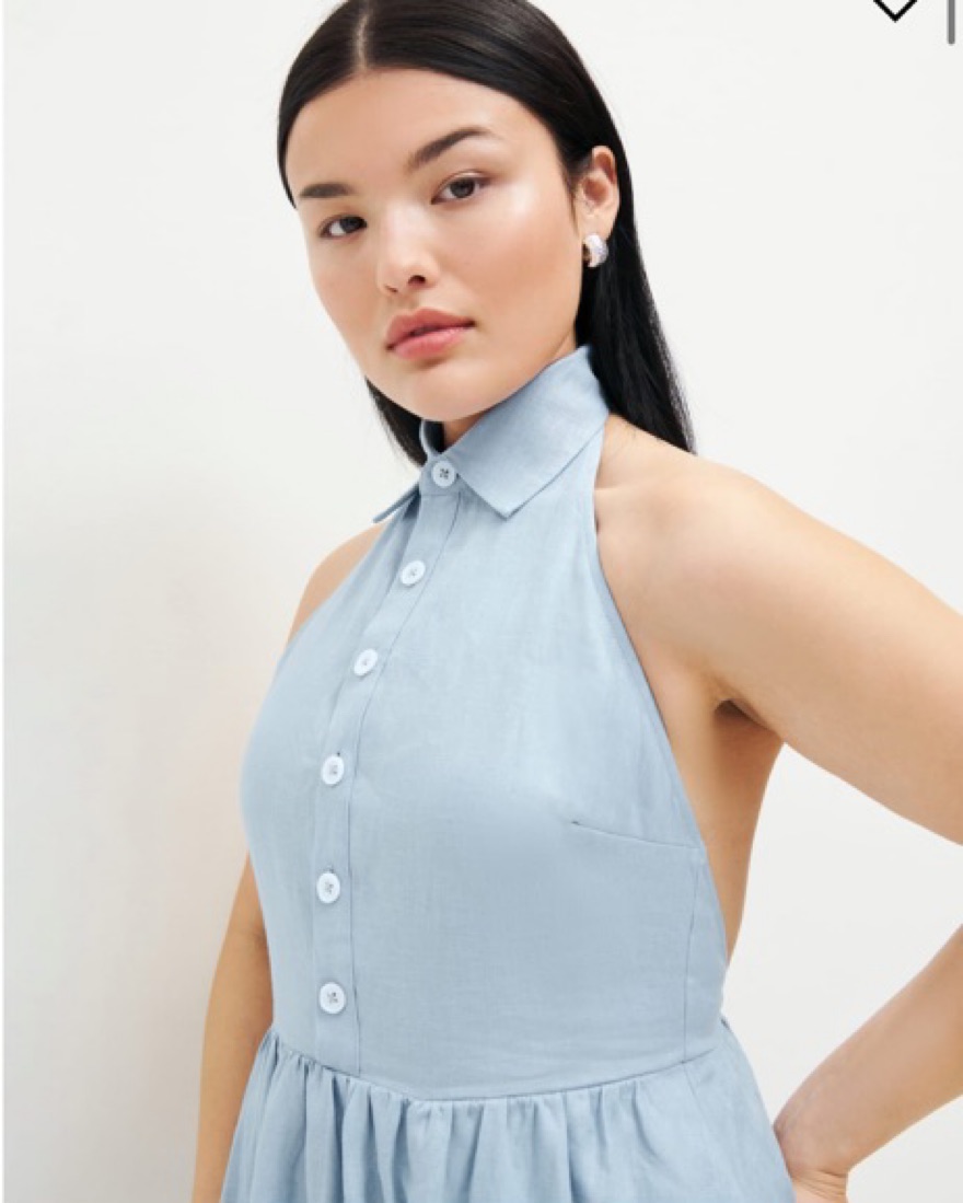 Reformation Tace Linen Dress by Reformation - Pickle
