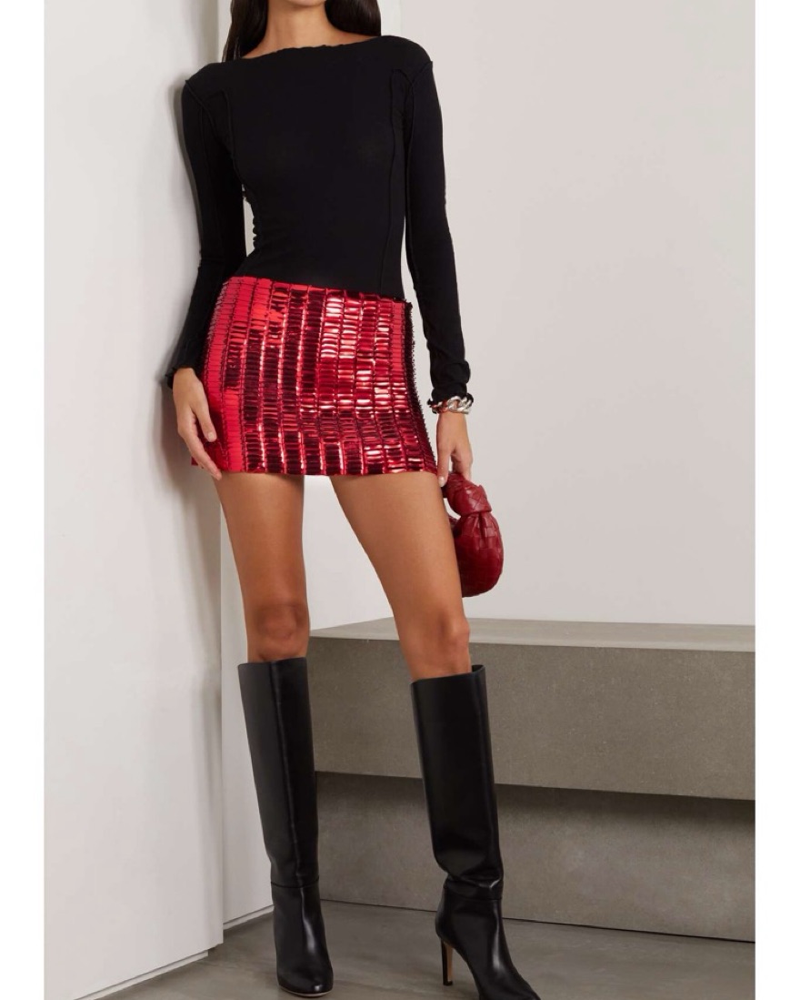 【関税込み】THE ATTICO MINI SKIRT THE ATTICO Denim mini skirt | NET-A-PORTER