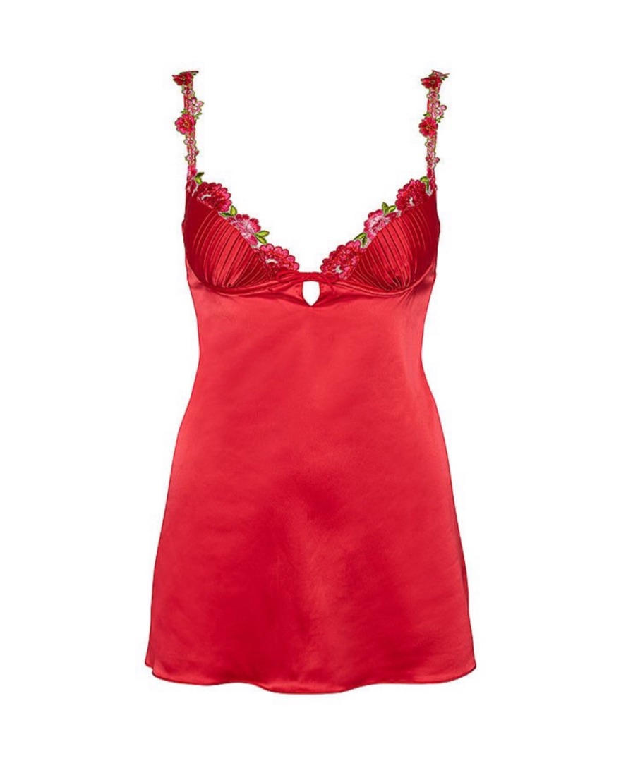 red slip dress victoria secret Victoria's Secret Red Slip Dress by Victoria's Secret