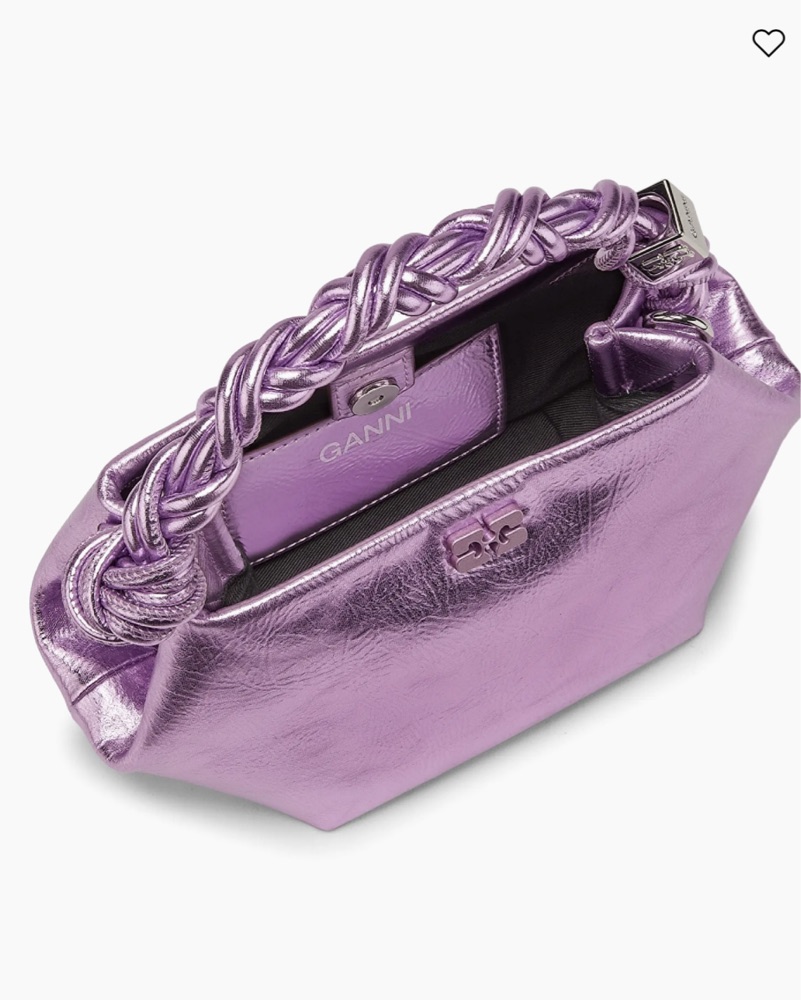 Ganni Metallic Pink Lavender Bou Bag by Ganni - Pickle