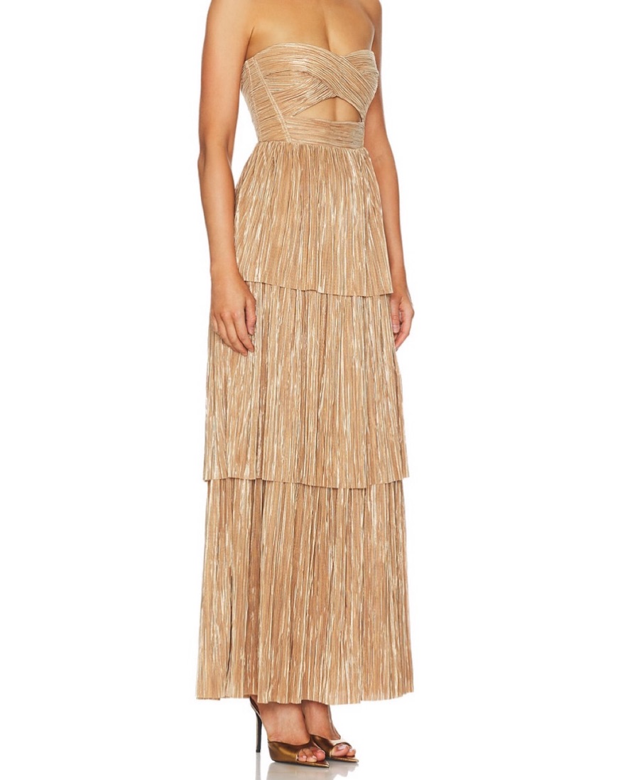 Sabrina Musayev: Kyra Dress In Pecan by Sabrina Musayev - Pickle