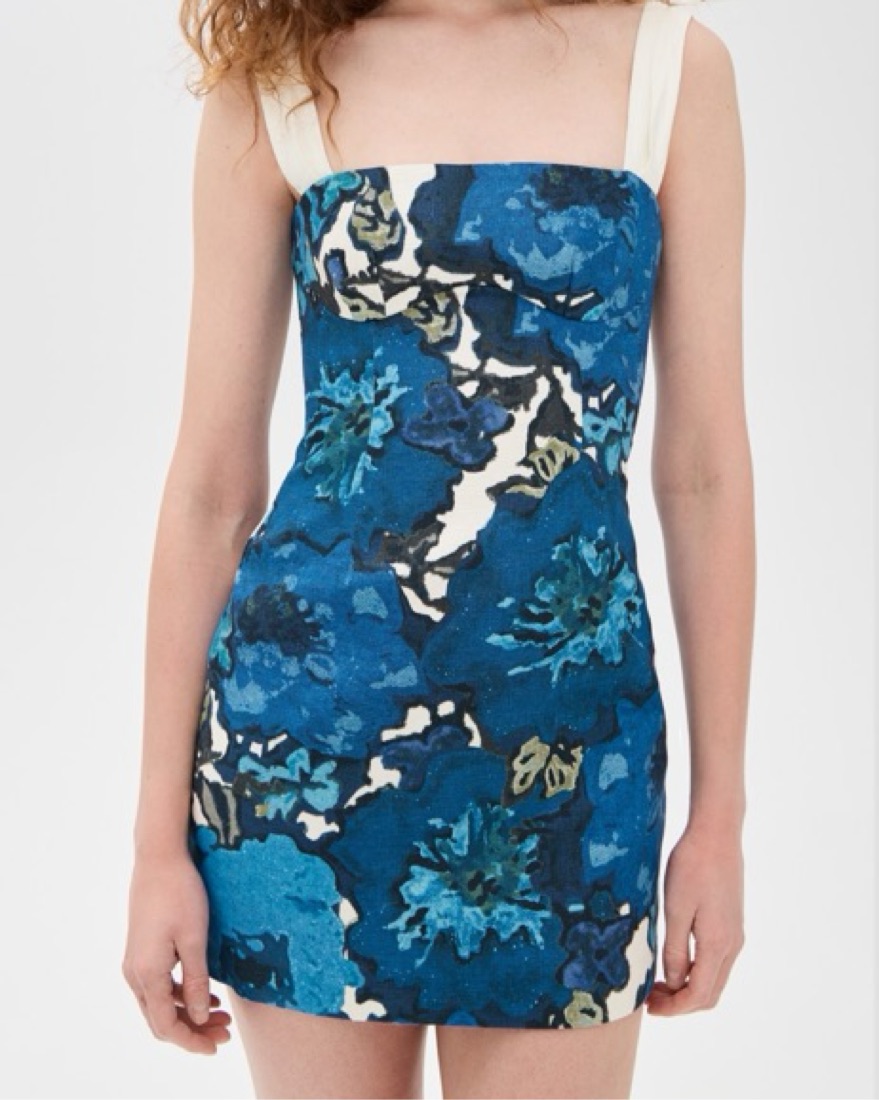 sir camellia midi dress Hire Sir the Label Carmellia Midi Dress Blue Size 10,12  lonedresshire
