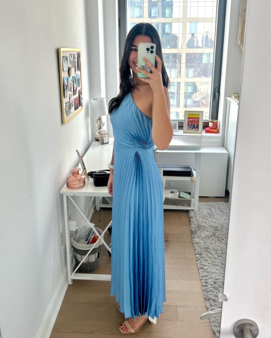 strapless open back dress Modern Day Glam One Shoulder Asymmetrical Maxi Dress – VICI main image 0